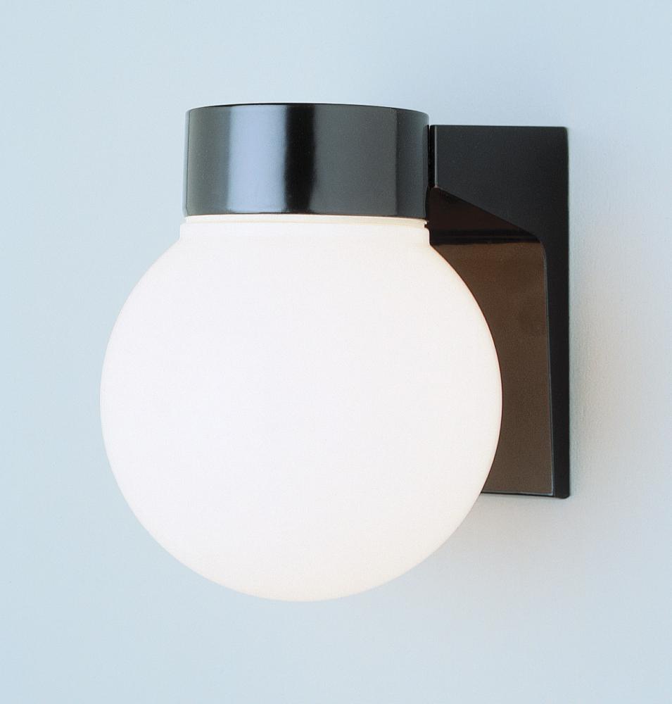 Pershing 1 Light Globe Shade Outdoor Wall Light